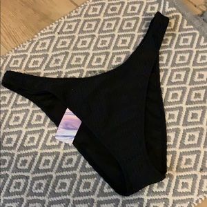 Black bathing suit bottoms